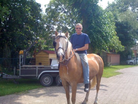 gerty met mijn vader op haar rug